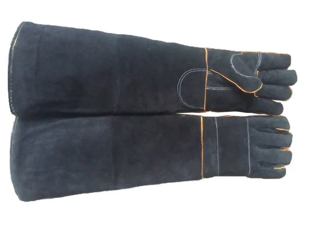 Pet Gloves Bite-resistant Gloves Two-layer Leather Support Pad Cat Dog Cutting-proof Anti-thorn Pet Gloves Pet Handling Gloves thickening type 2