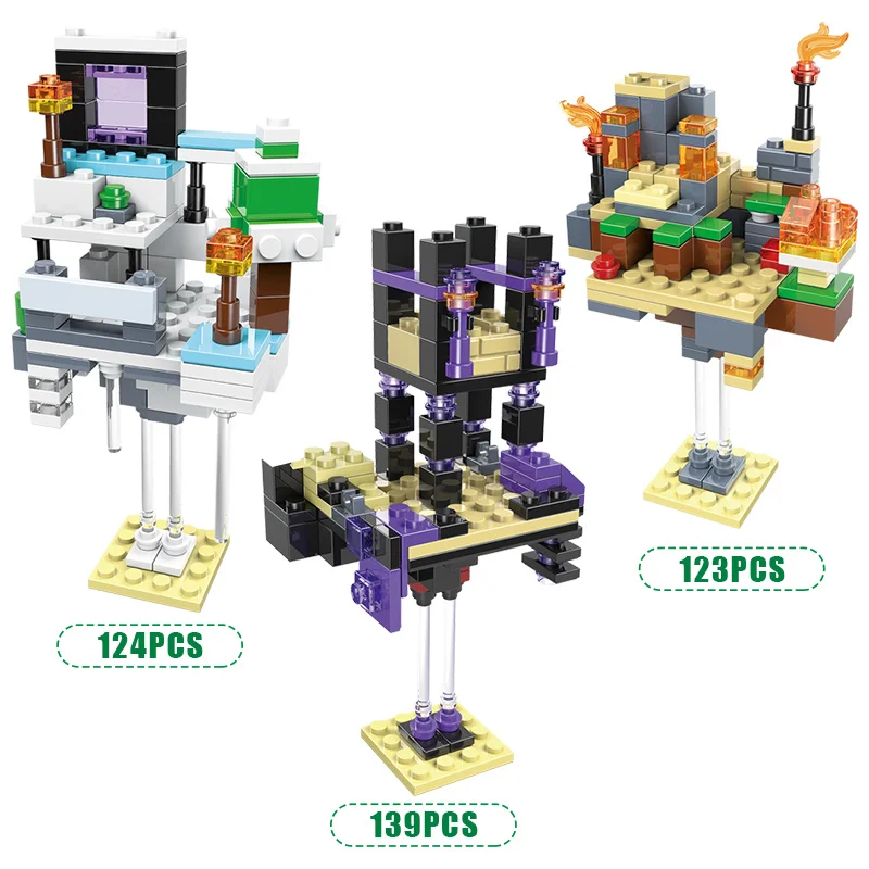 6 в 1 фермерский дом строительные блоки Совместимые с деревней защищать дома