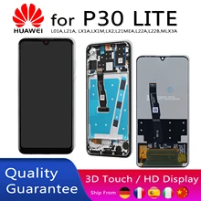 HUAWEI P30 Lite ekran değiştirme LCD ekran dokunmatik Digitizer ekran meclisi ile çerçeve 6.15 inç P30 LITE