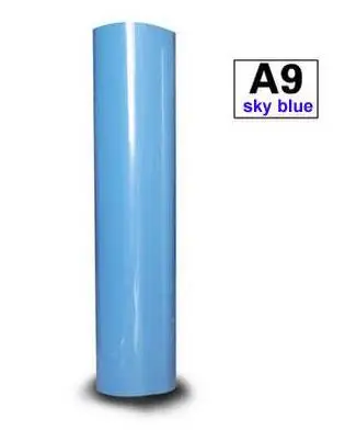 sky blue Теплопередача резка винил железо на пленке ПУ теплопередача Винил 30 см x 200 см - Цвет: sky blue