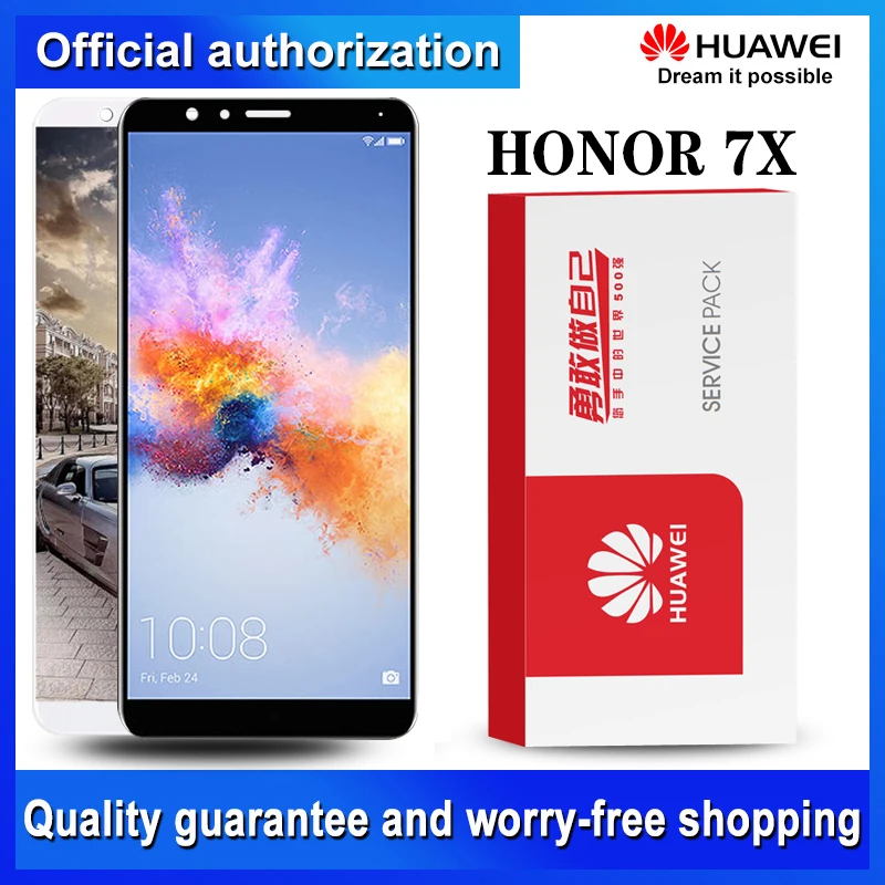 Оригинальный ЖК-дисплей для Huawei Honor 7X дигитайзер сенсорного экрана в сборе