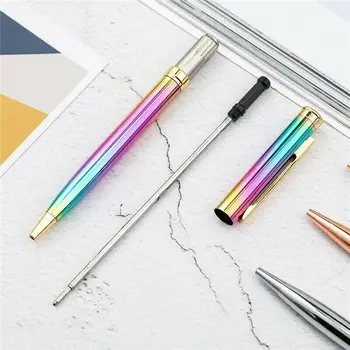 

1mm Metal Gradient Ballpoint Pen Signature Ball Point Writing School Office Stationery Students Pen Prize 4 Pcs/Set