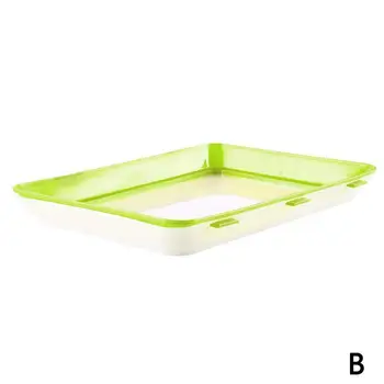 

1pc Clever magical fresh food elastic storage tray Items Preservation Food Creative Cover Kitchen Microwave Food Tray Conta O8Z0