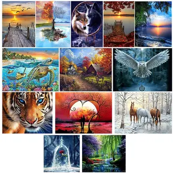 

Landscape 5D Full Drill Diamond Painting Embroidery Cross Stitch Kits DIY Decor