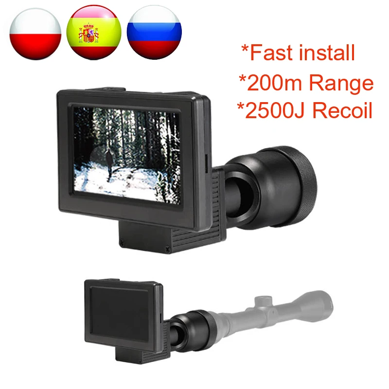 Wgx4 1080p Hd Night Vision Scope Cameras Recorder 5 Inch Display