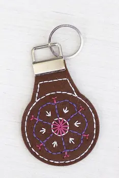 

Stitched Key Fob Metal Cutting Dies Decorative Scrapbooking Steel Craft Die Cut Paper Cards Stencils