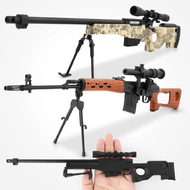 

1: 6 Assembled Alloy Models Toy Military Model Alloy Model Guns Assembly Disassembly Sniper Rifle