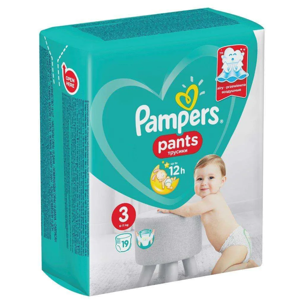 Трусики Pampers Pants 3(6-11 кг) 19 шт