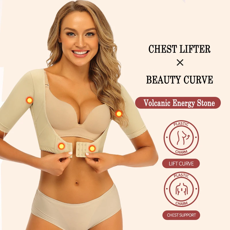 Body Shaper Women Arms Slimming Shoulder Underwear Back Posture Corrector Chest Lifter Humpback Prevent Corset