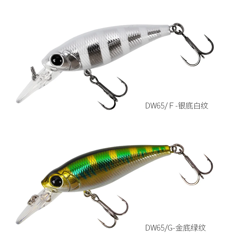 Dw65 плавающая приманка Mino 58 мм/5 г, Звуковая приманка Topmouth Culter, жесткая приманка, искусственная приманка, бас стальной шар