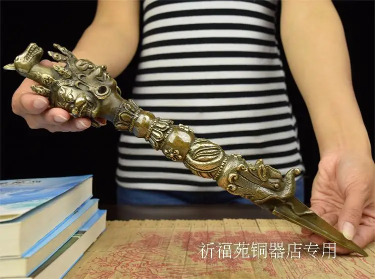 Украшение арт поделка из меди Vajra Hayagriva большие античные инструменты