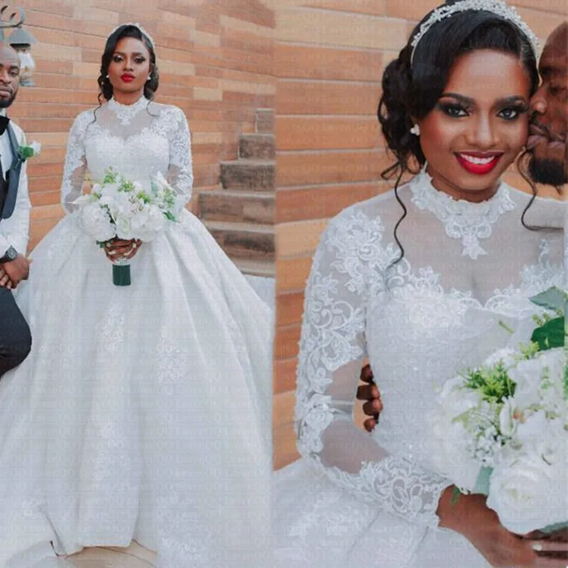 African Ball Gown Wedding Dress 2022 