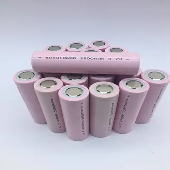 

supersedebat Original 3.7v Lithium Ion Battery 18650 Inr18650 2600mah Battery No Pcb 3.7v 2600mah Rechargeable Batteries