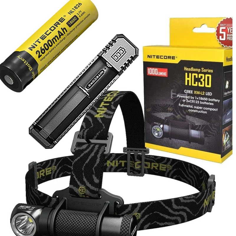 NITECORE HC30 HC30W фара CREE XM L2 U2 LED max 1000LM дальность луча 162 метра наружная фара|Фары| |