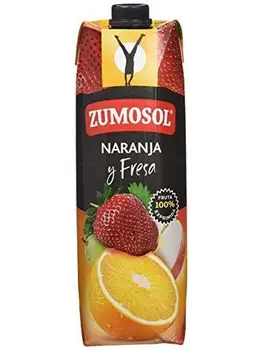 

Zumosol Envase de Zumo Naranja-Fresa - 1000 ml - [Pack de 4]
