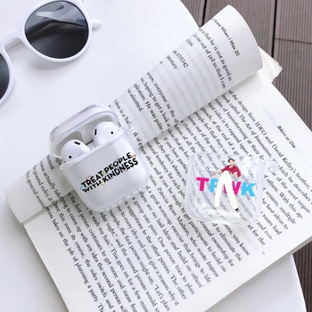 

Harry Styles Transparent Silicone Soft Shell Bluetooth Wireless Earphone Case For Apple Airpods Charging Box Secret Text Cover