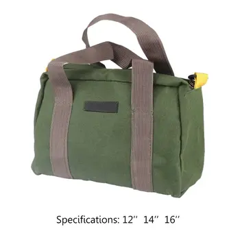 

12/14/16 inch Multifunction Canvas Hand Tool Storage Bag Waterproof Hardware Parts Organizer Pouch for Screwdrivers Pliers 4XFD