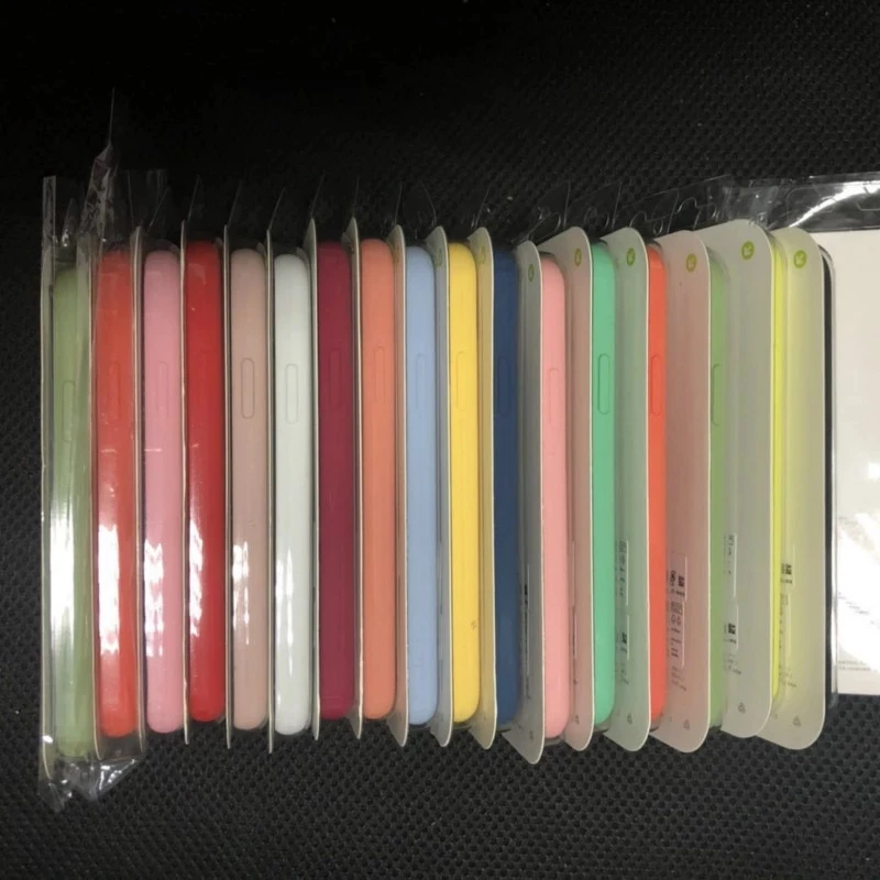 50pcs/Lot OEM Quality Silicone Case 70 colors for i 12 11 Pro Max X XR XS MAX 8 7 6S 6 Plus Phone Cover with Retail Box