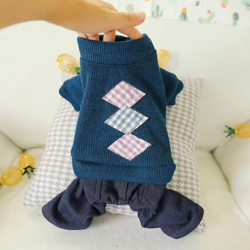 Зимняя одежда для питомца, теплые куртки с капюшоном с подкладкой для собаки, комбинезон с четырьмя ножками, штаны, одежда, пальто, размер воздушной силы xs-xl