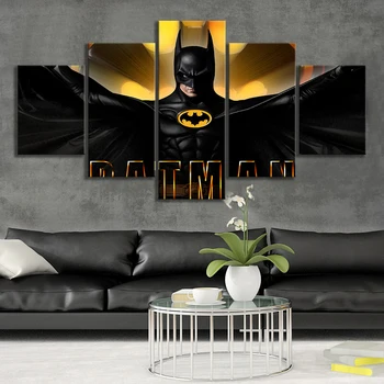 

Batman Cartoon Style Wall Picture Frameless Paintings Superhero Batman Movie Poster Canvas Art Wall Paintings Birthday Gifts
