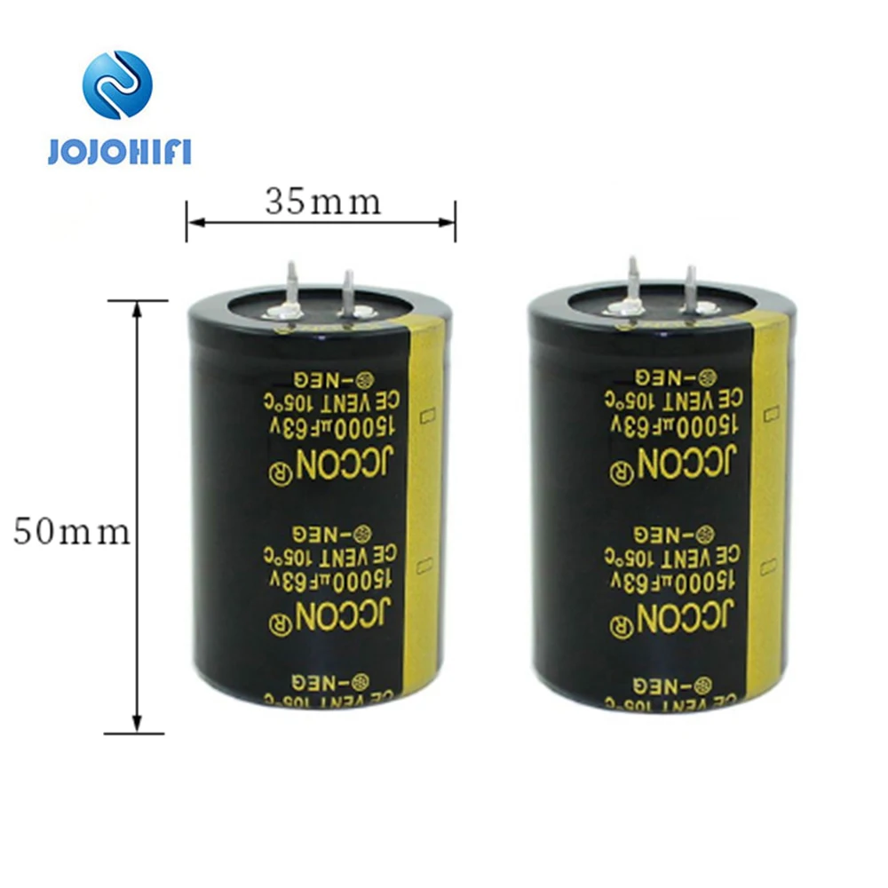 2pcs 15000UF 63V 35x50mm JCCON 105 ℃ New Audio Power Amplifier Power Supply Board Horn Capacitor 2pcs 15000uf 80v 35x70mm jccon 105 ℃ 80v 15000uf new audio power amplifier power supply board horn capacitor