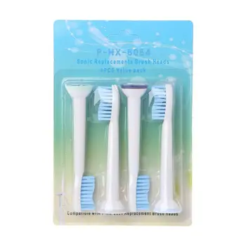 

4Pcs/pack Electric Toothbrush Heads Replacement Fits for Philips Sonicare P-HX-6054/HX6054 Soft Bristles Oral Tooth Brush Heads