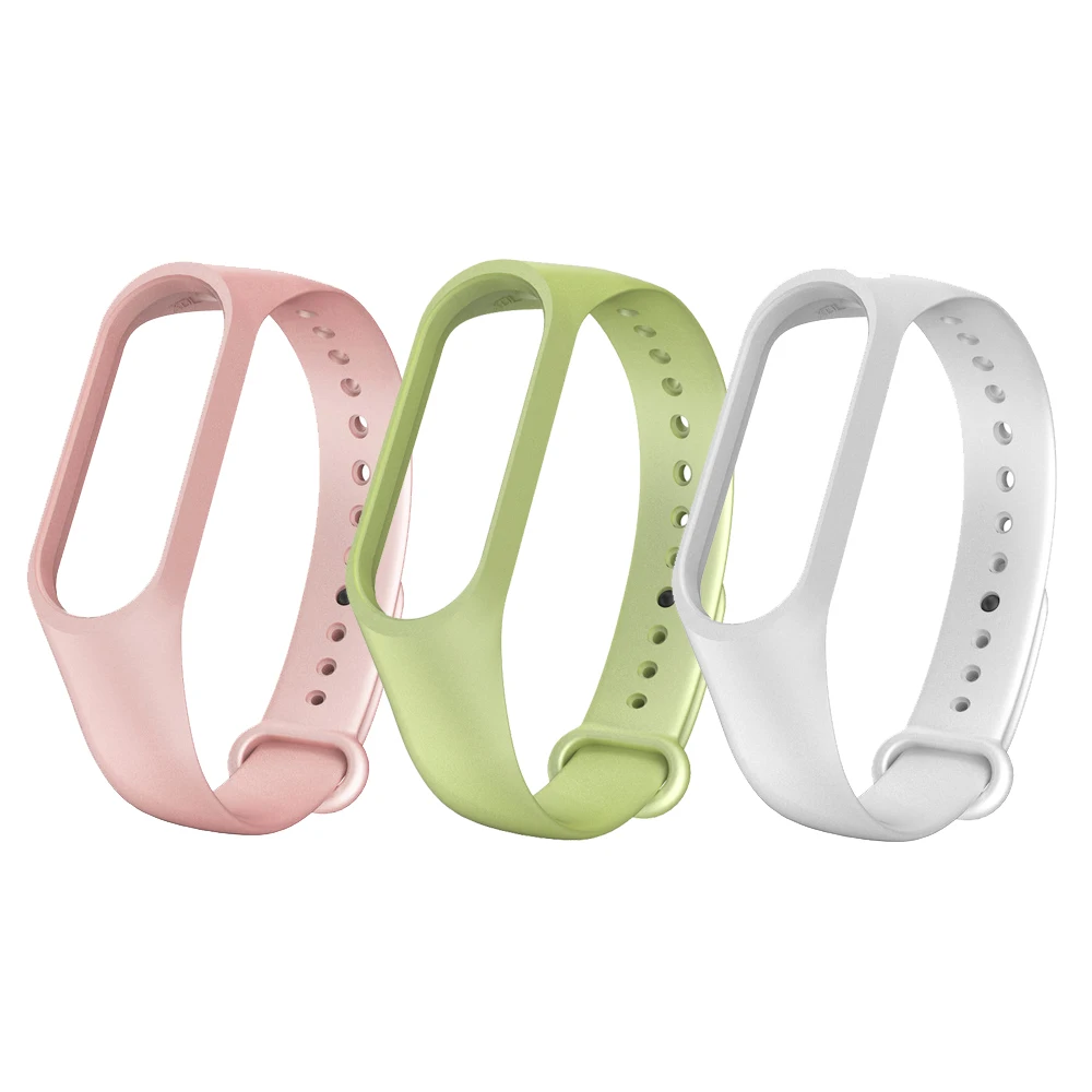 

Silicone Bracelet for Xiaomi Mi Band 3 4 Metal colorful Sport replacement Strap Smart watch band for Band belt smart Accessories