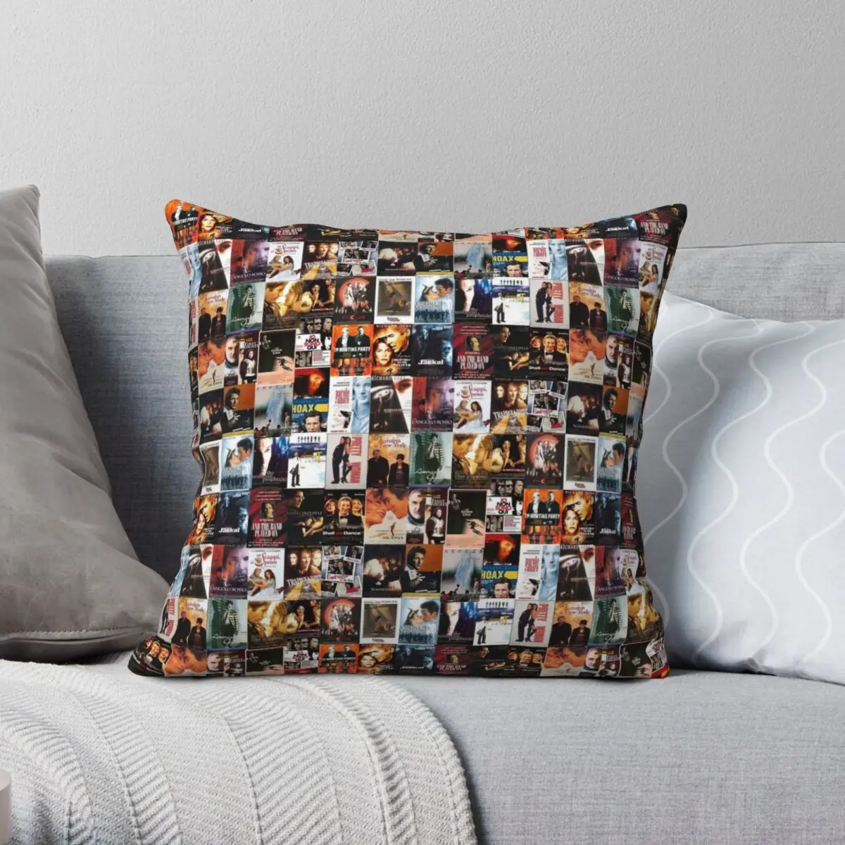 

Richard Gere Fantasy Pattern Square Pillowcase Polyester Linen Velvet Printed Zip Decor Pillow Case Room Cushion Case