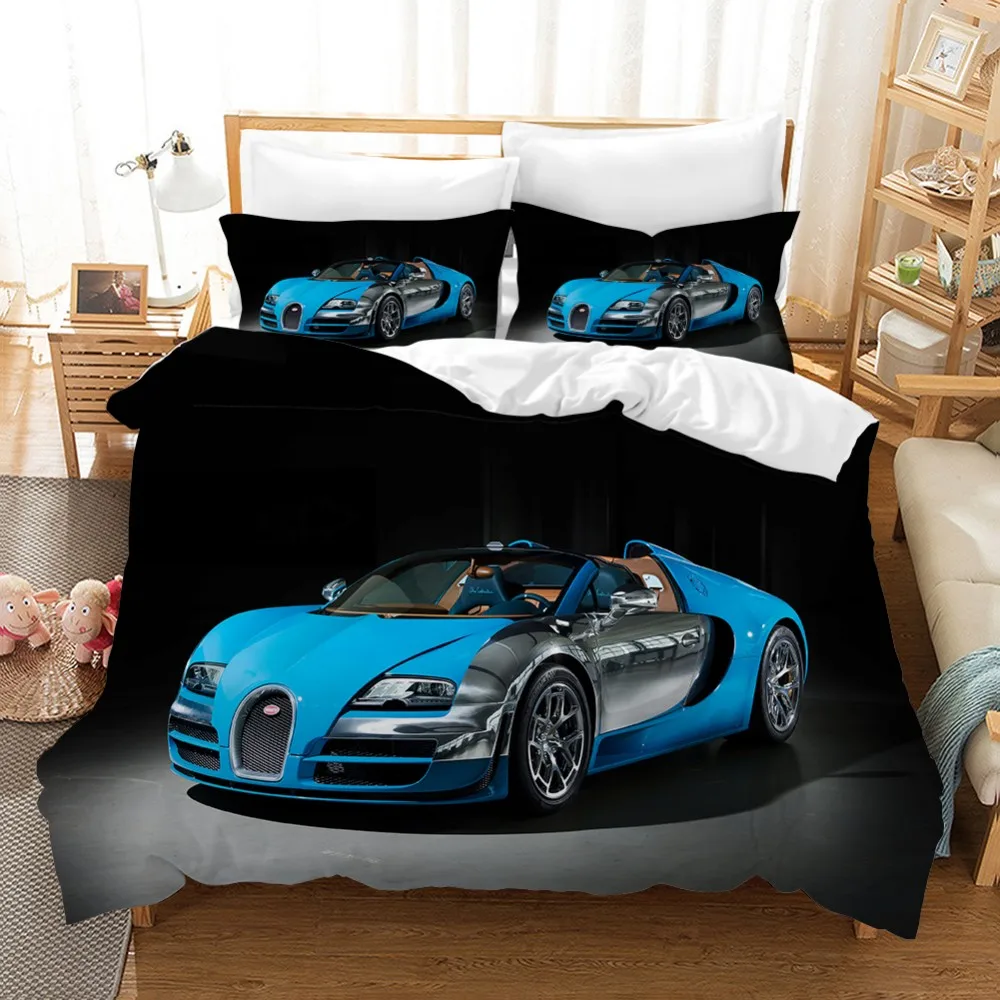 Racing Cars Bedding Set Fashion Scenery 3d Duvet Cover Set Comforter
