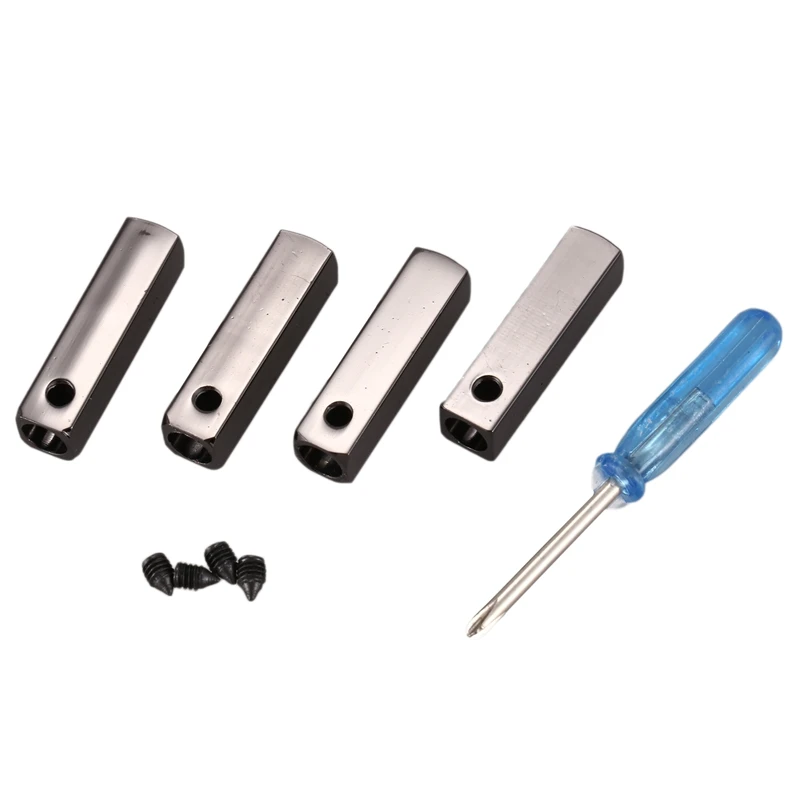4pcs luxury metal aglet shoelace screw replacement