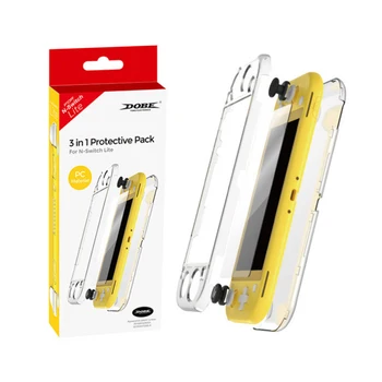 

Portable Protective Shell Anti-fall Case Tempered Film Protector Replacement Rocker Cap for Nintend Switch Lite Game Console