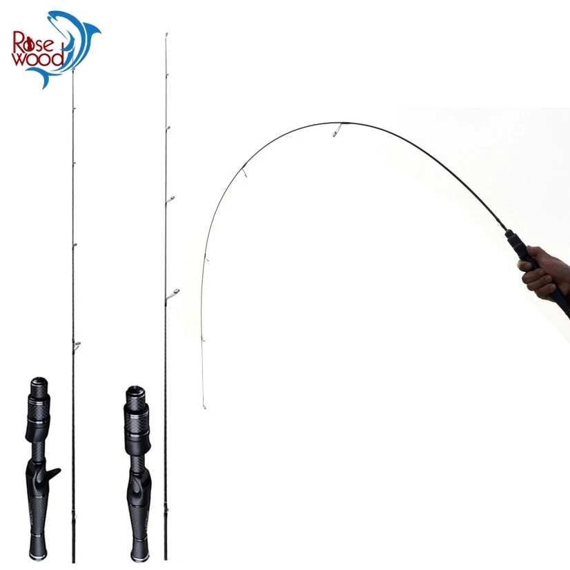

RoseWood 1.4M Spinning Casting Fishing Rod UL Power Line Weight 1-3lb High Sensitive Solid Tip Lure Rod Saltwater Fishing Pole