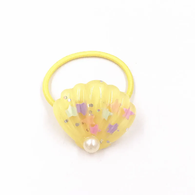11 1PCS Lovely Heart Star Shell Girls Hairbands Kids Elastics Hair Bands Hair Accesorios Children Women Rubber Bands Headband - Цвет: 11