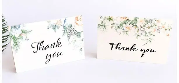 Набор из 6 открыток thankyou Горячая продажа спасибо карточка новый креативный маленький свежий складной поздравительная открытка маленькие