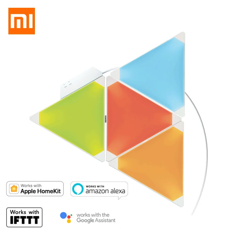Xiaomi Nanoleaf полноцветный умный нечетный светильник для работы с Mijia для Apple Homekit Google Assistant установка 4 шт./1 коробка