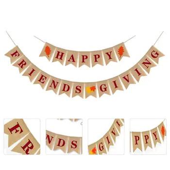

1 Set Thanksgiving Friends Banners Thanksgiving Friends Banner for Window Activity
