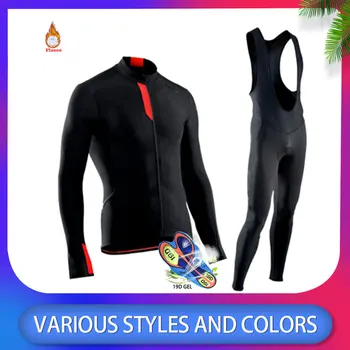 

Northwave 2020 Men Long Sleeve MTB Cycling Clothing Ropa Ciclismo Winter Thermal Fleece Cycling Jersey Set Triathlon Suit