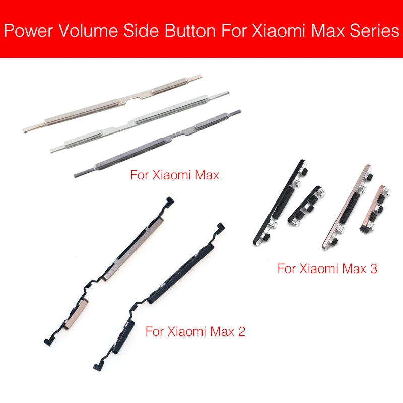 Кнопка включения/выключения питания и громкости гибкий кабель для Xiaomi Mi Max 2 3 регулятор громкости Боковая кнопка питания запасные части