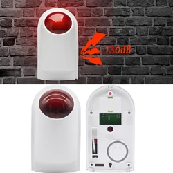 WIFI CW31 Outdoor Alarm Waterproof Strobe 130db Home Security Siren Compatible With RF 433MHZ Host Anti-Theft System