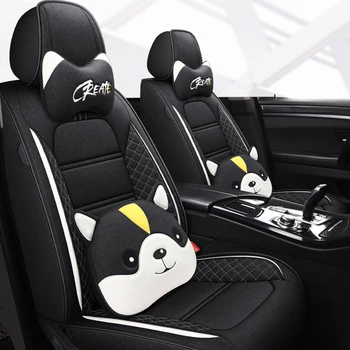 

Full Coverage flax fiber car seat cover auto seats covers for Peugeot 107 208 301 308 408 rcz 508 2008 4008 3008 5008