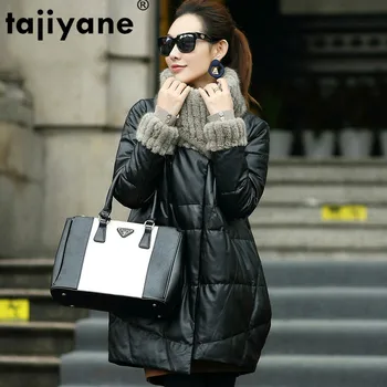 

Real Genuine Leather Jacket Autumn Winter Coat Women Clothes 2019 Korean Vintage Mink Fur Collar Sheepskin Dwon Coat ZT3417