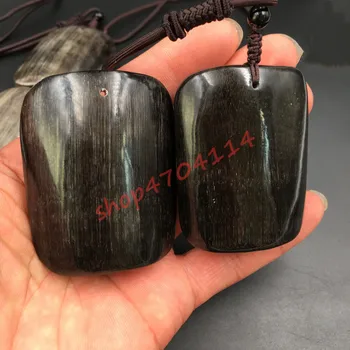

Natural black donkey hoof pendant, hand-made, exquisite craftwork Pendant