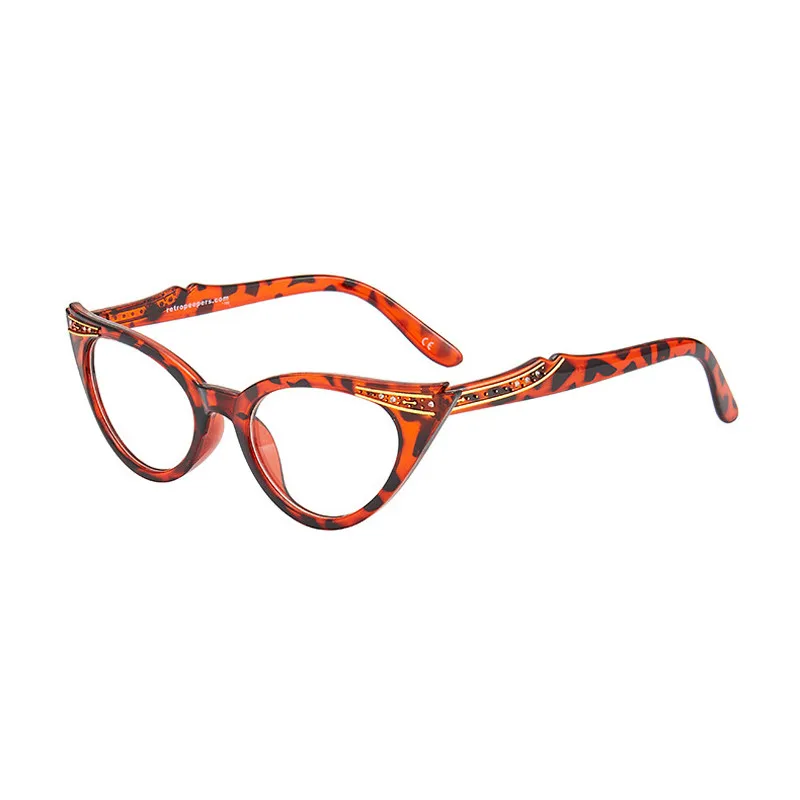 IBOODE очки для чтения «кошачий глаз» Для женщин Легкий пресбиопические очки для чтения 1,0 1,5 2,0 2,5 3,0 3,5 4,0 дальнозоркости - Цвет оправы: Коричневый