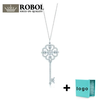 

Xl tf rllen sterling silver key series sweater chain necklace is very suitable for women's party jewelry wholesale free shipping