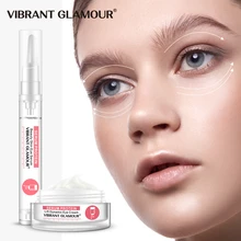 Яркая Гламурная сыворотка, восстанавливающий белок, крем для глаз против морщин, против старения, сыворотка для глаз, удаляет темные круги, увлажняющий, твердый Уход за глазами