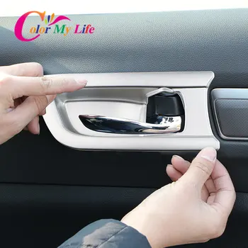 

Color My Life 4Pcs/Set Interior Door Bowl Cover for Renault Koleos MK II 2 Samsung QM6 2017 - 2020 Car Door Handle Trim Sticker