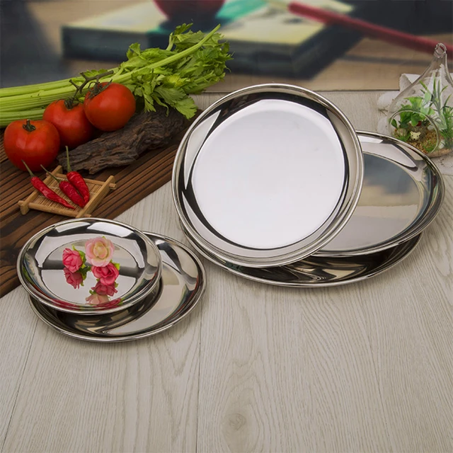 Dinner Plate Thali Tableware Wholesale Dinnerware For Round Metal Dish  Indian Dinner With Low Price Free Shipping - Dinner Plates - AliExpress