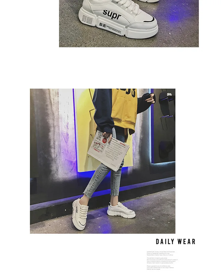 Кроссовки для женщин 2019 Air Sole Воздухопроницаемый Легковесный амортизирующий кроссовки увеличивающие рост активный отдых обувь