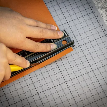 

designer leather craft tool set high grade leather anti-cut ruler,HAND cut-proof ruler aluminum alloy long ruler