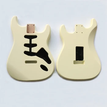 

Nitro finished SSS cream color Alder electric guitar body for strat style custom guitar kits